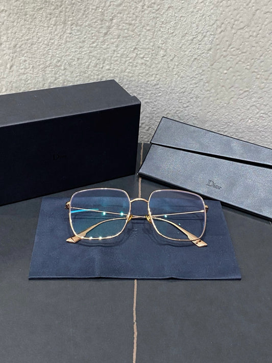 99%NEW - DIOR Gold Frame Blue Light Blocking Glasses